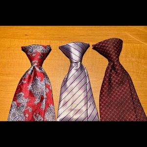 3 clip on Ties, great condition.